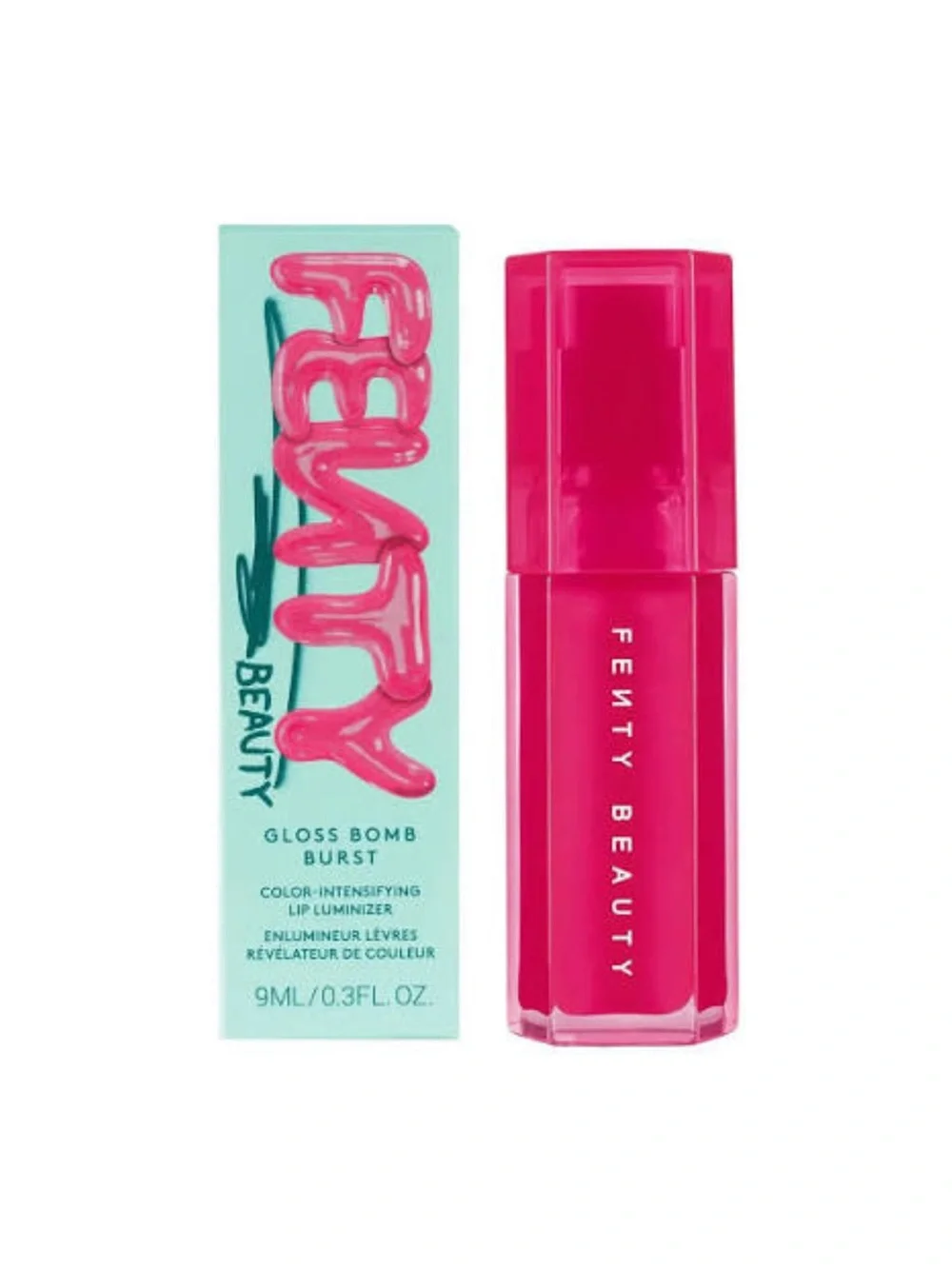 FENTY BEAUTY Gloss Bomb Burst Intensifying Lip Lumizer in Pink Blink- 0.3 oz NIB